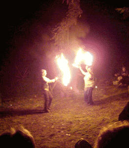 Fire Dancers and Snake
